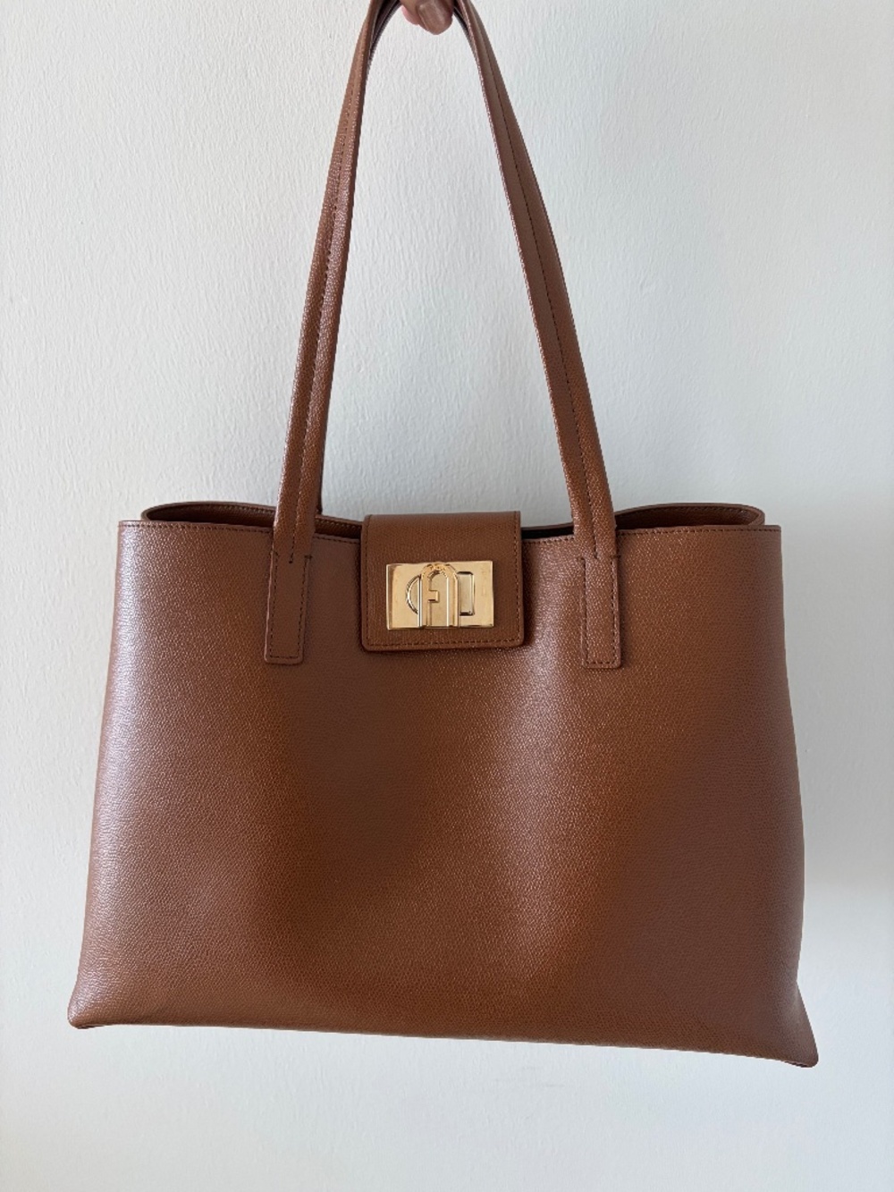 Furla 1927 tote bag Cognac